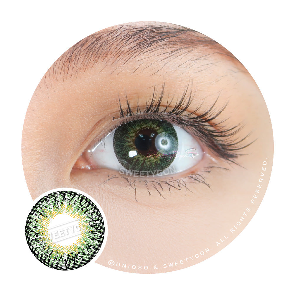 Sweety Aurelia Green (1 lens/pack)-Colored Contacts-SweetyCon