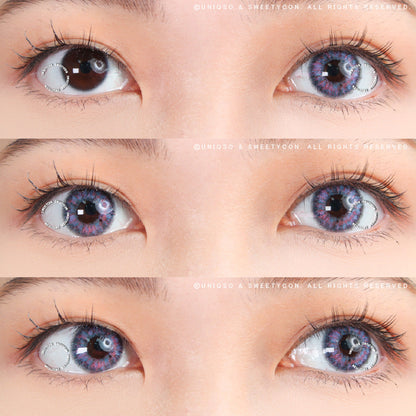 Sweety Aurora Violet (1 lens/pack)-Colored Contacts-SweetyCon
