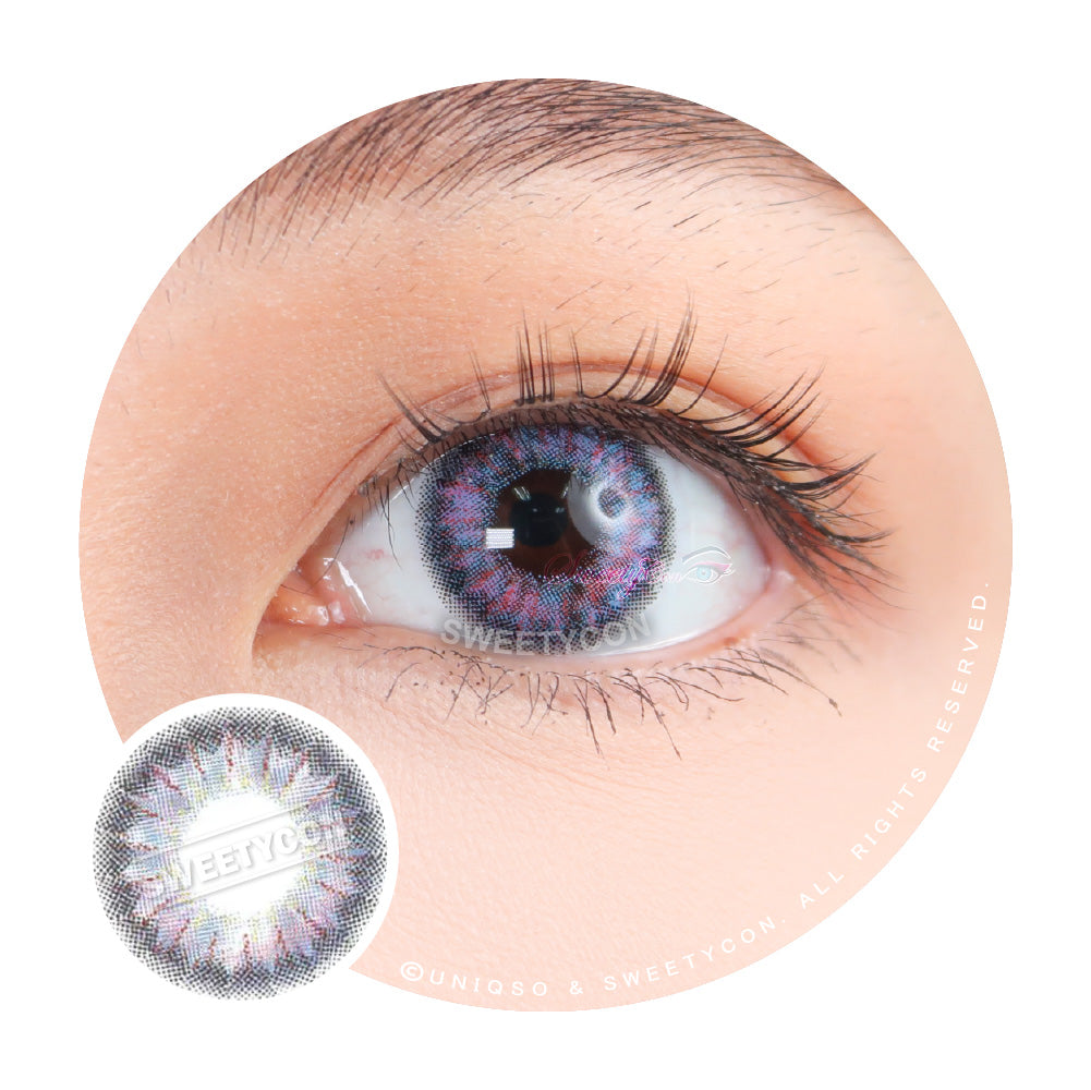 Sweety Aurora Violet (1 lens/pack)-Colored Contacts-SweetyCon