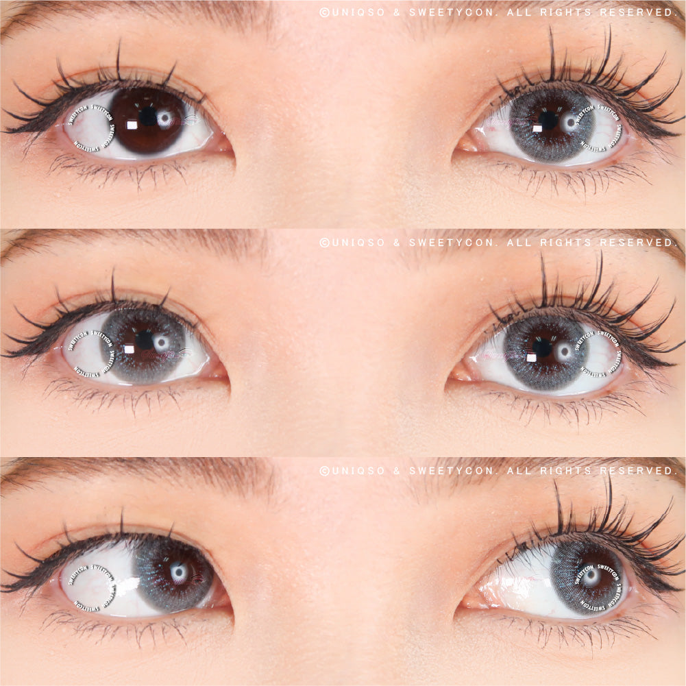Sweety Blink Grey colored contacts