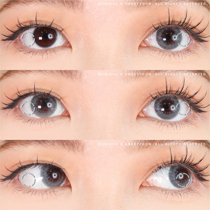Sweety Blink Grey colored contacts