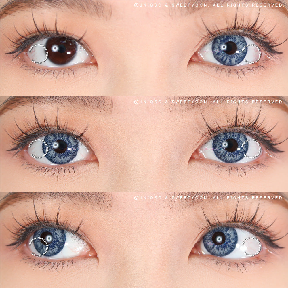 Sweety Blossom Blue Margarita (1 lens/pack)-Colored Contacts-SweetyCon