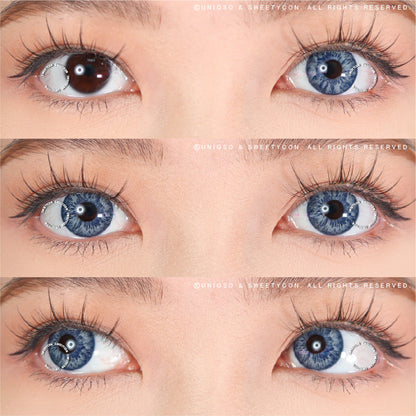 Sweety Blossom Blue Margarita (1 lens/pack)-Colored Contacts-SweetyCon