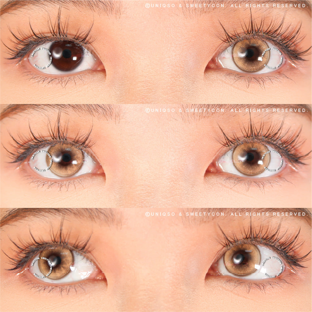 Sweety Butterfly Brown (1 lens/pack)-Colored Contacts-SweetyCon