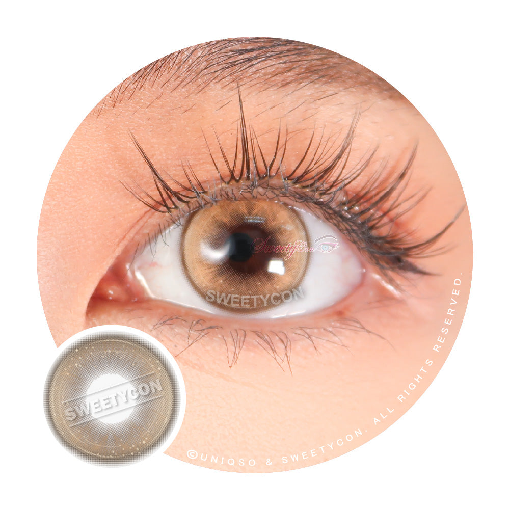 Sweety Butterfly Brown (1 lens/pack)-Colored Contacts-SweetyCon
