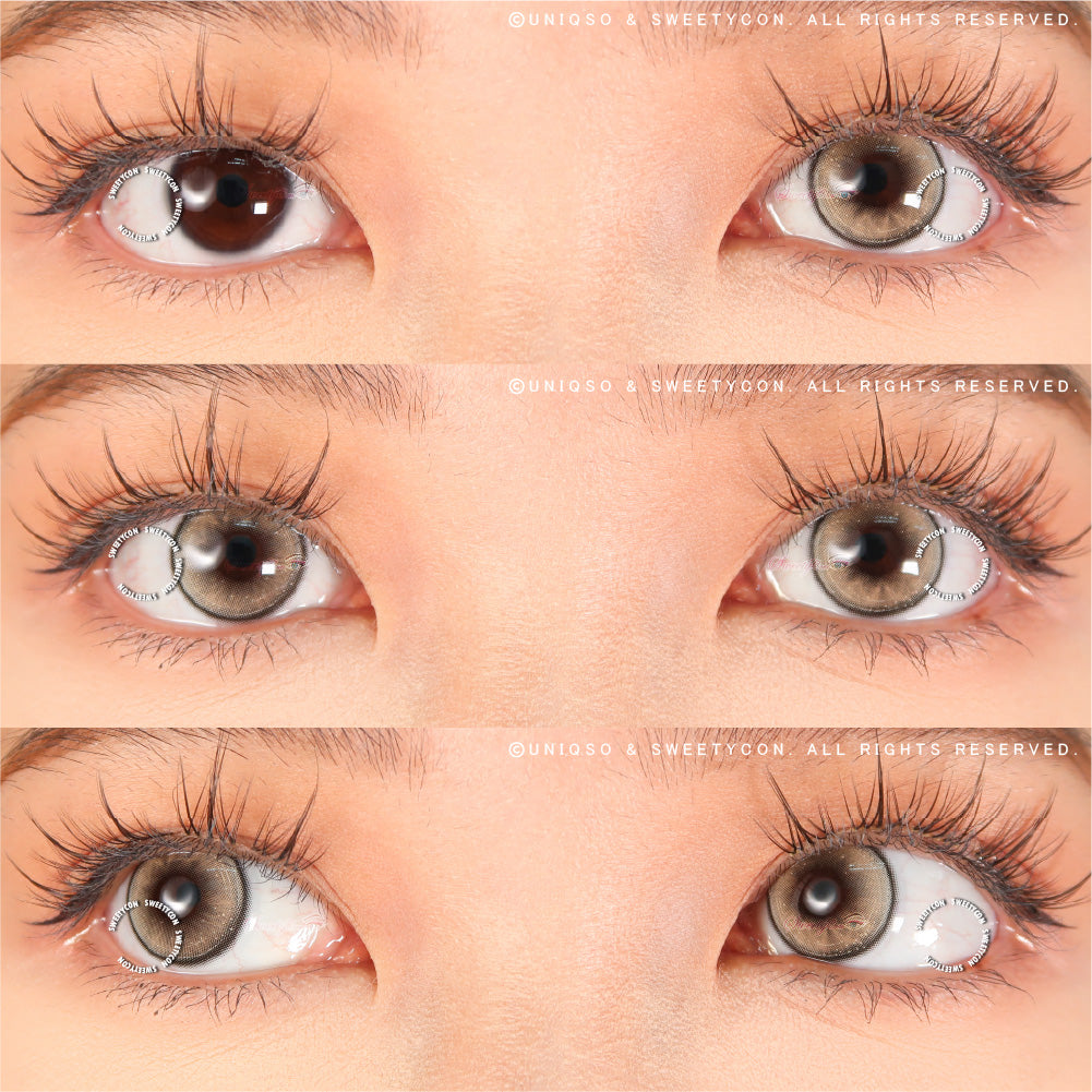 Sweety Butterfly Grey (1 lens/pack)-Colored Contacts-SweetyCon