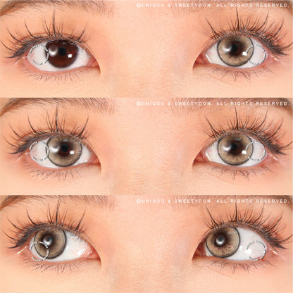 Sweety Butterfly Grey (1 lens/pack)-Colored Contacts-SweetyCon
