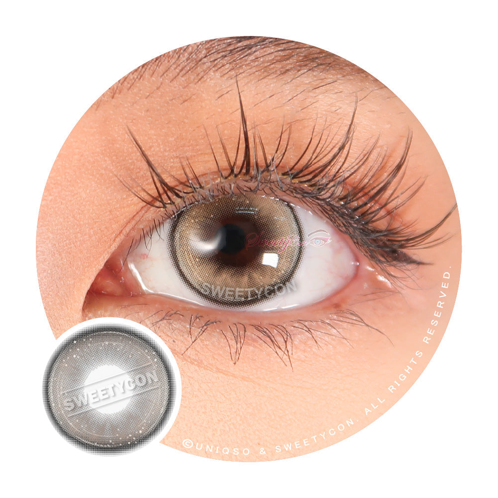 Sweety Butterfly Grey (1 lens/pack)-Colored Contacts-SweetyCon