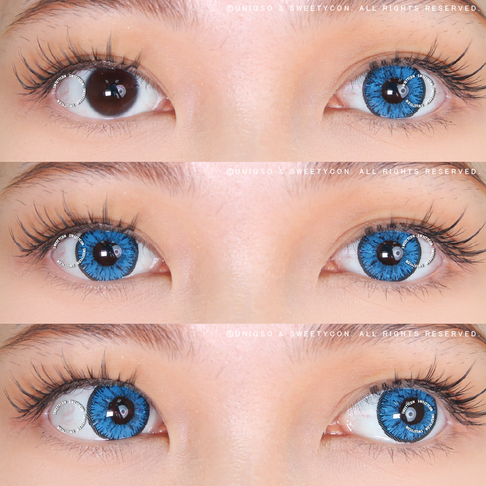 Sweety Candy Blue (New) (1 lens/pack)-Colored Contacts-SweetyCon