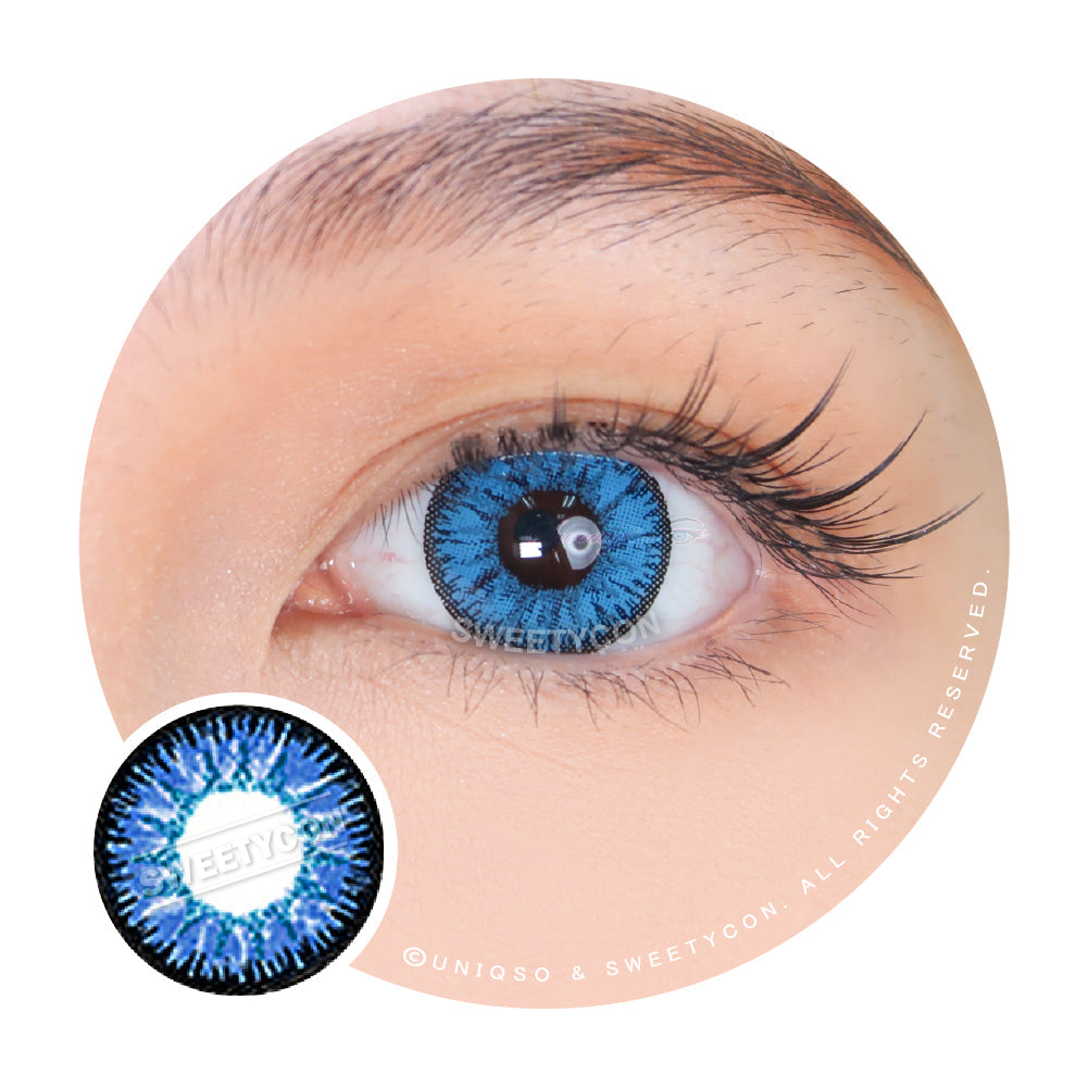 Sweety Candy Blue (New) (1 lens/pack)-Colored Contacts-SweetyCon