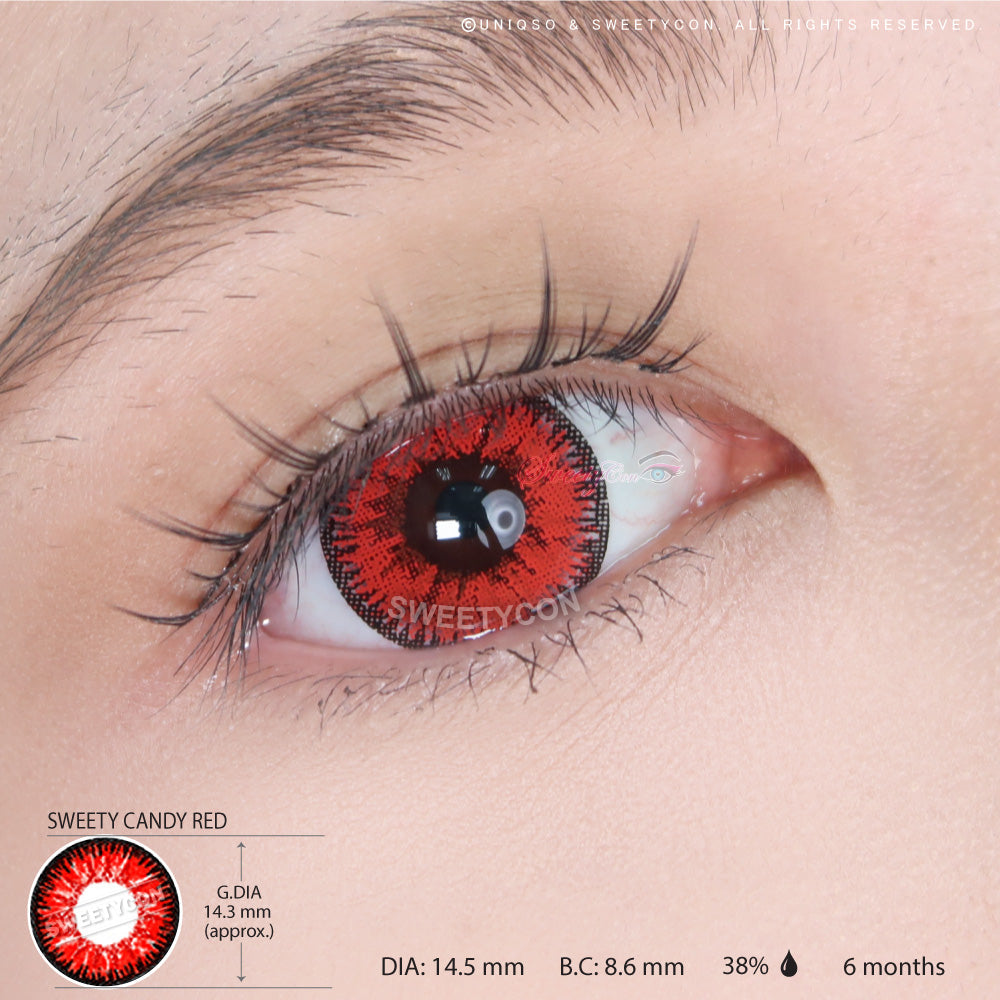 Sweety Candy Red (1 lens/pack) – SweetyCon