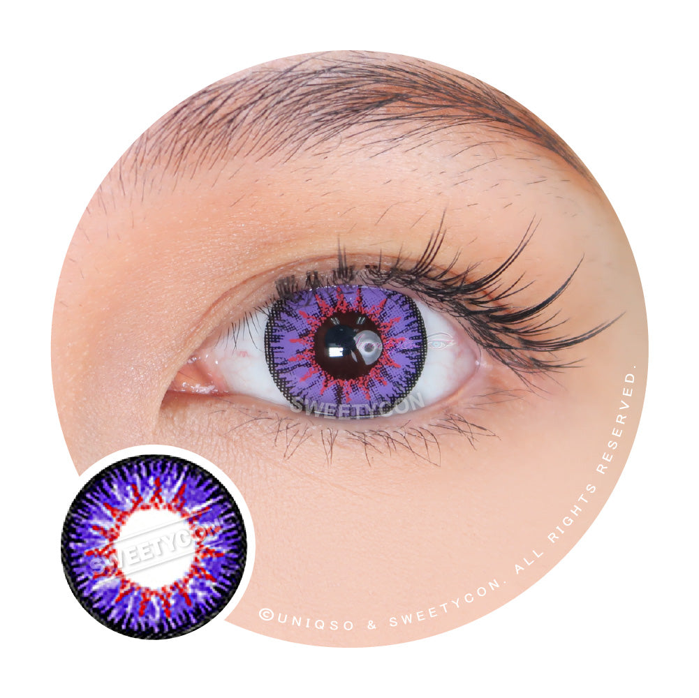 Sweety Candy Violet (1 lens/pack)-Colored Contacts-SweetyCon