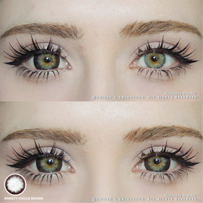 Sweety Circle Brown (1 lens/pack)-Colored Contacts-SweetyCon