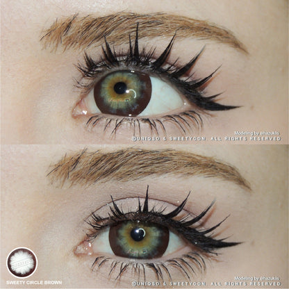Sweety Circle Brown (1 lens/pack)-Colored Contacts-SweetyCon
