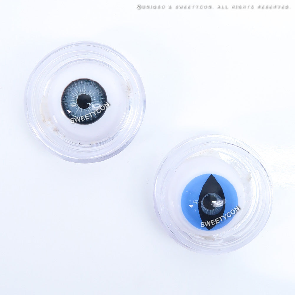 Sweety Crazy Aqua Cat (1 lens/pack)-Crazy Contacts-SweetyCon