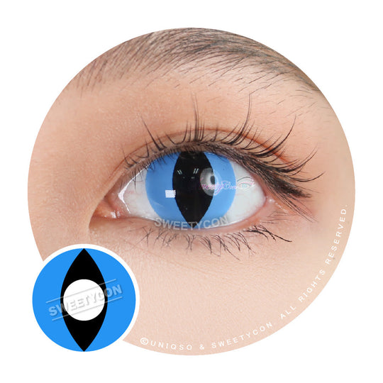 Sweety Crazy Aqua Cat (1 lens/pack)
