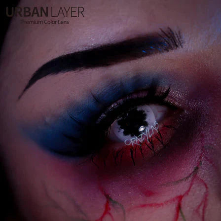Sweety Crazy Black Zombie (1 lens/pack)-Crazy Contacts-UNIQSO