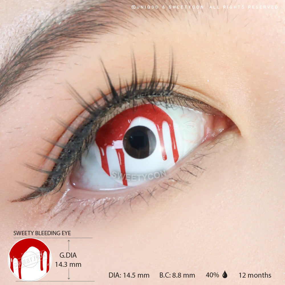Sweety Crazy Bleeding Eye (1 lens/pack)-Crazy Contacts-SweetyCon