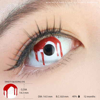 Sweety Crazy Bleeding Eye (1 lens/pack)-Crazy Contacts-SweetyCon