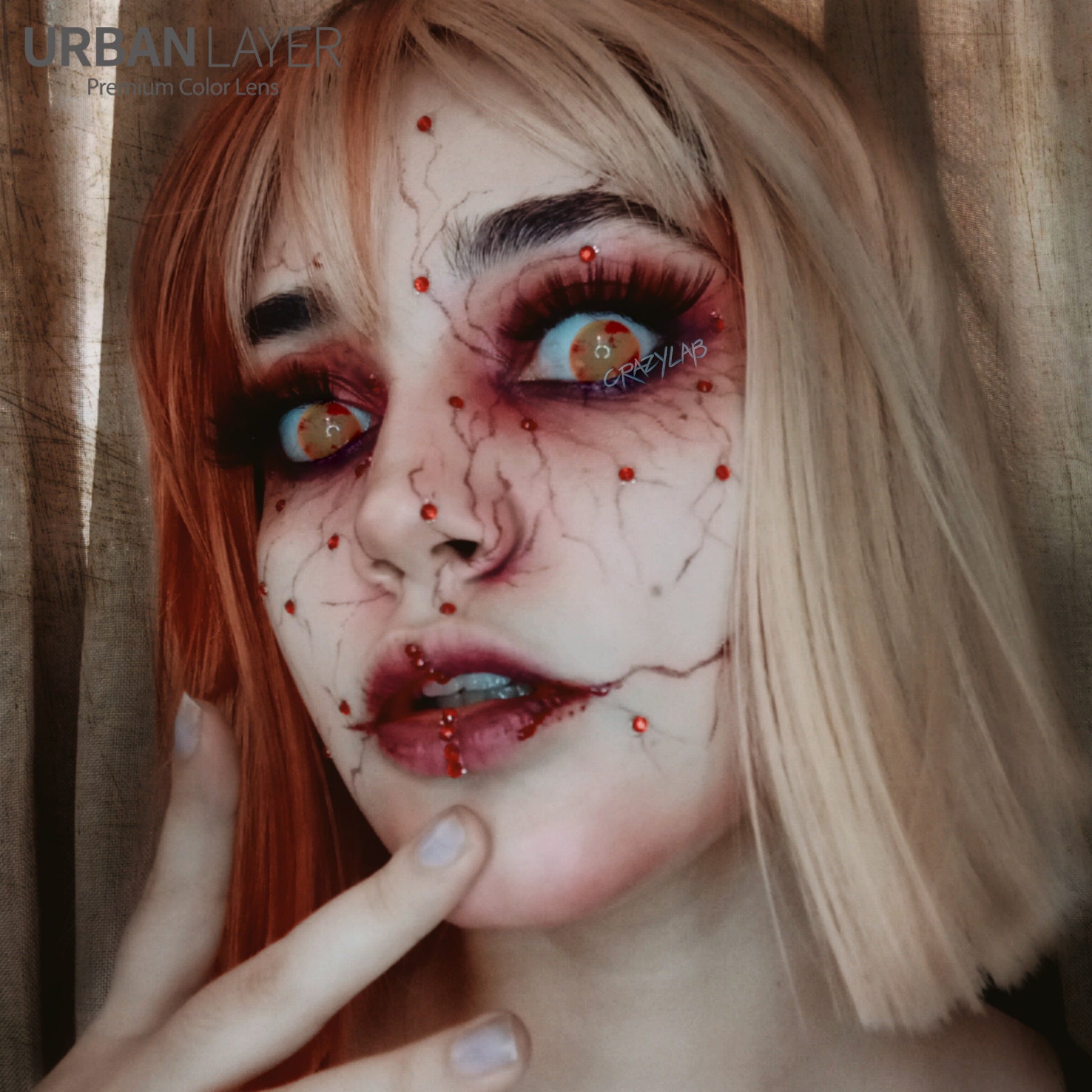 Sweety Crazy Bleeding Zombie (1 lens/pack)-Crazy Contacts-SweetyCon