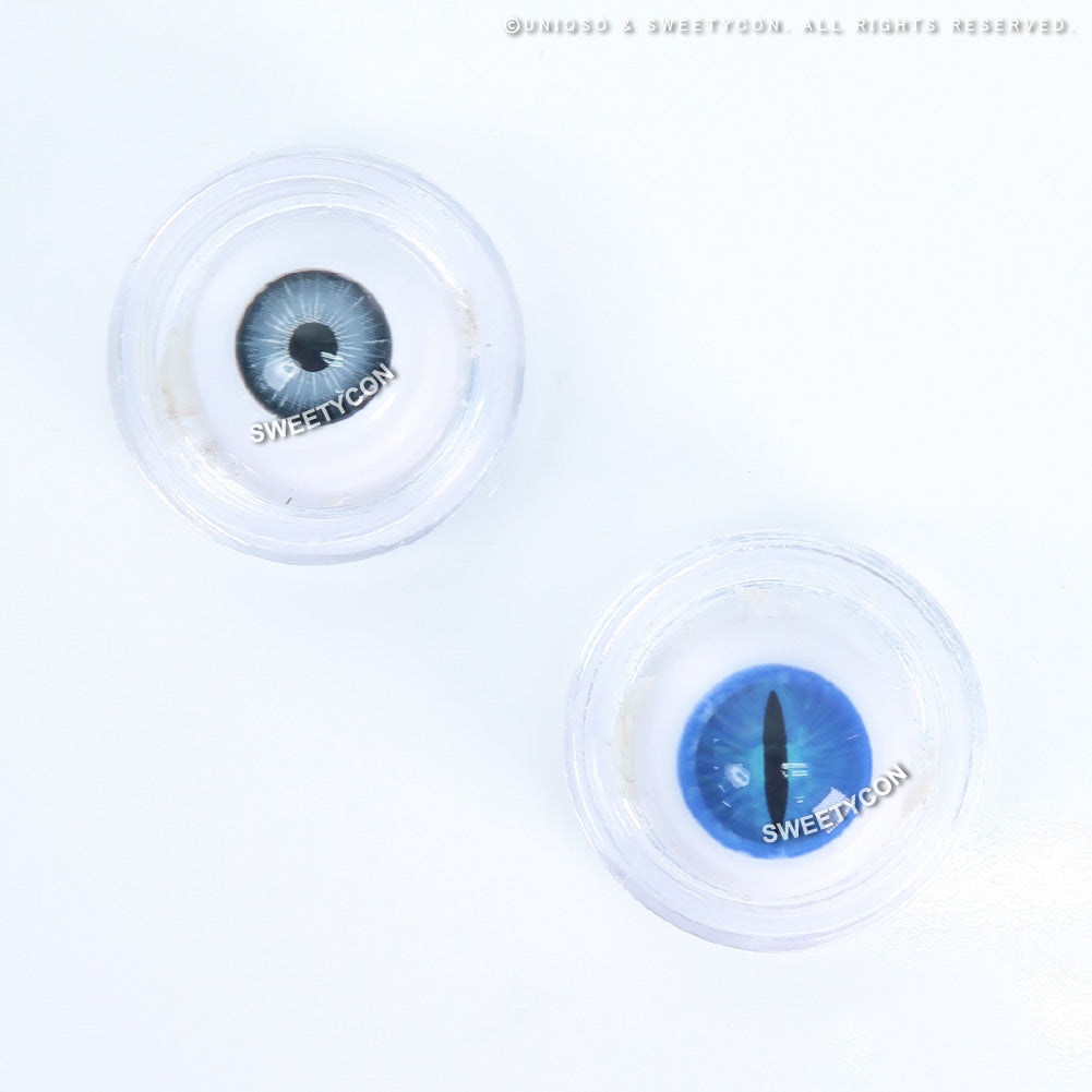 Sweety Crazy Blue Demon Eye / Cat Eye (New) (1 lens/pack)-Crazy Contacts-SweetyCon