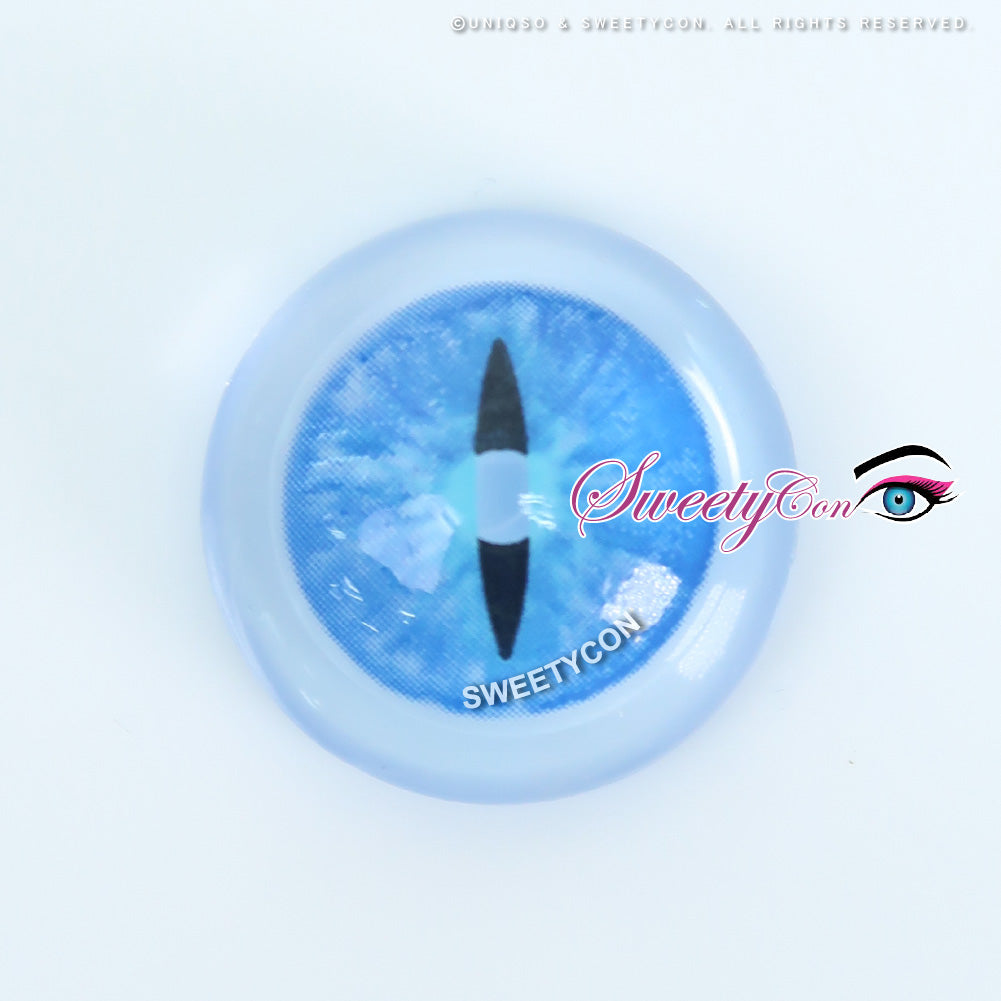Sweety Crazy Blue Demon Eye / Cat Eye (New) (1 lens/pack)-Crazy Contacts-SweetyCon
