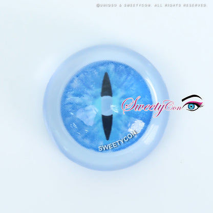 Sweety Crazy Blue Demon Eye / Cat Eye (New) (1 lens/pack)-Crazy Contacts-SweetyCon