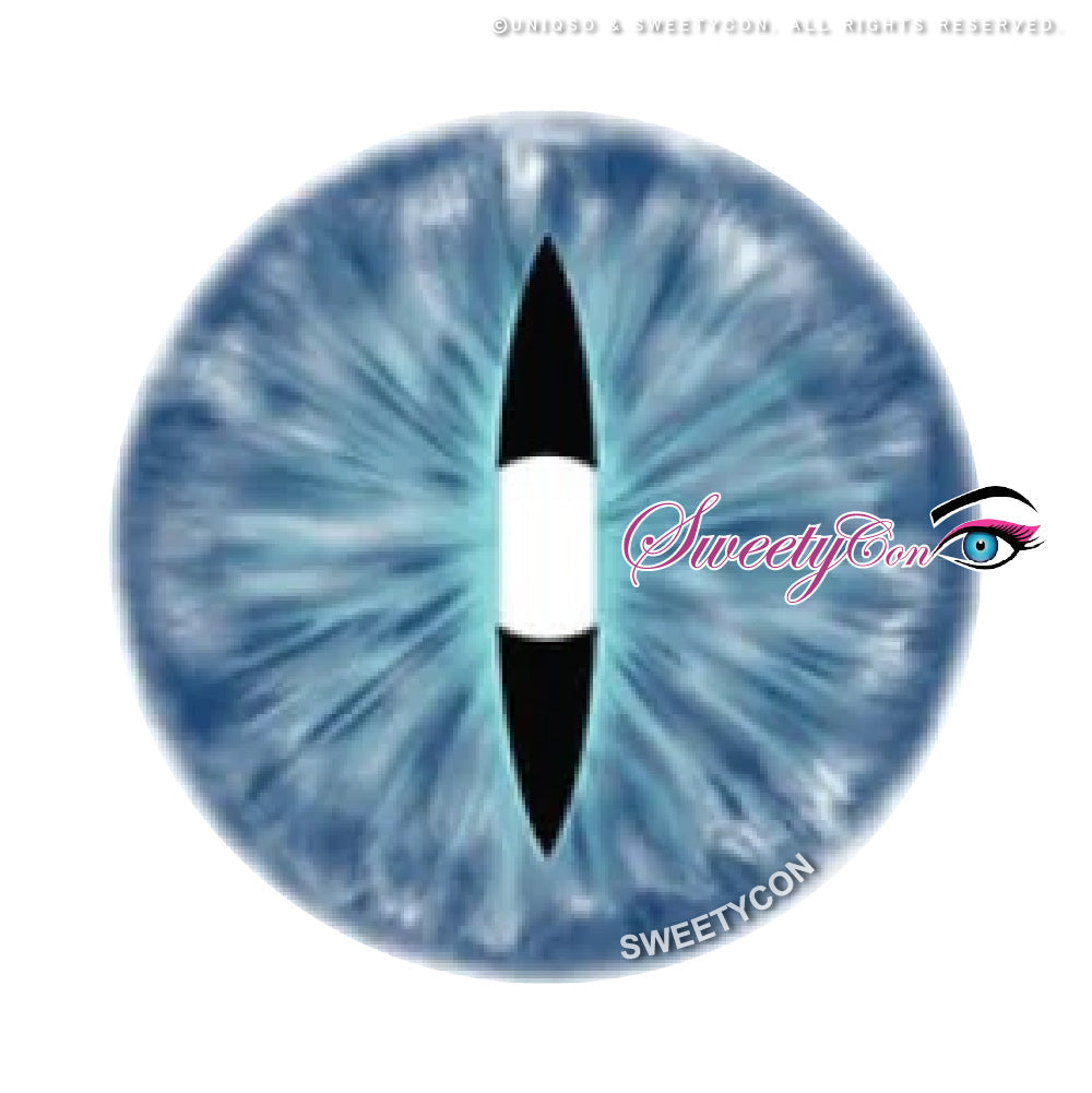 Sweety Crazy Blue Demon Eye / Cat Eye (New) (1 lens/pack)-Crazy Contacts-SweetyCon