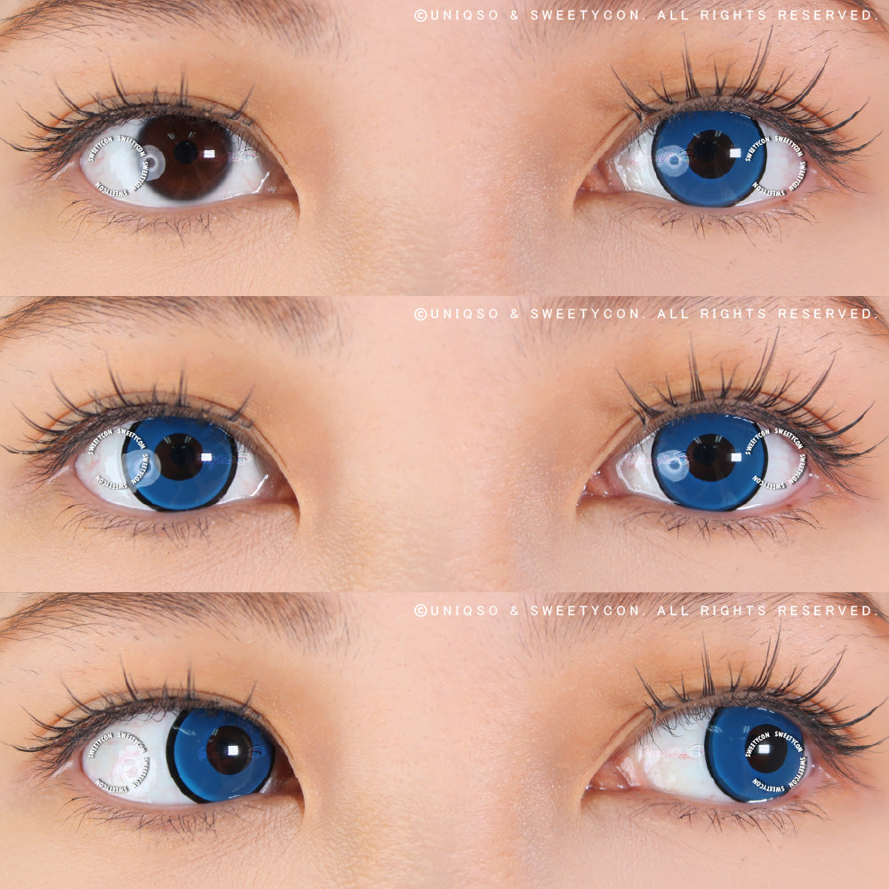 Sweety Crazy Blue Manson/ Blue Zombie (1 lens/pack)-Crazy Contacts-SweetyCon