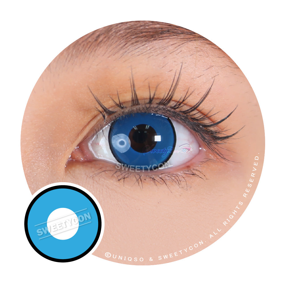 Sweety Crazy Blue Manson/ Blue Zombie (1 lens/pack)-Crazy Contacts-SweetyCon