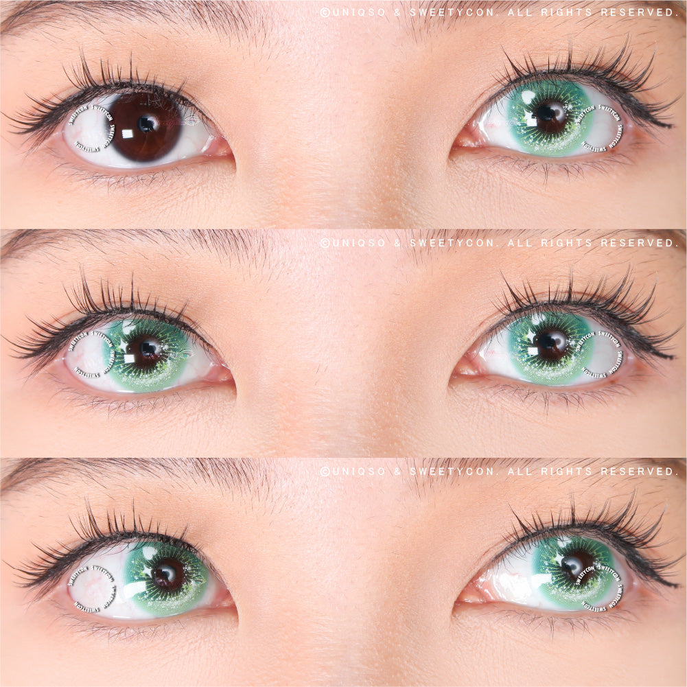 Sweety Crazy Candy Pop Green (1 lens/pack)-Colored Contacts-SweetyCon