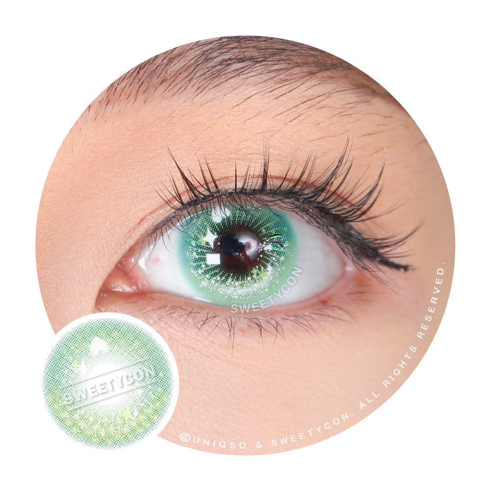 Sweety Crazy Candy Pop Green (1 lens/pack)-Colored Contacts-SweetyCon