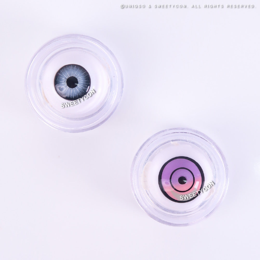 Sweety Crazy Cyber Violet (1 lens/pack)-Colored Contacts-SweetyCon