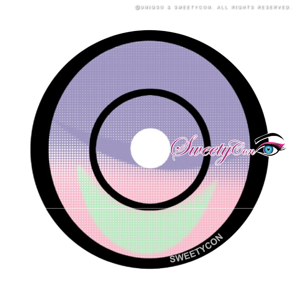 Sweety Crazy Cyber Violet (1 lens/pack)-Colored Contacts-SweetyCon