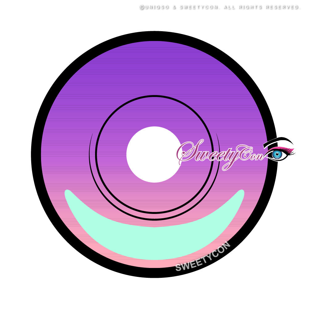 Sweety Crazy Cyber Violet V2 (1 lens/pack)-Colored Contacts-SweetyCon