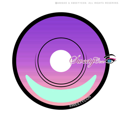 Sweety Crazy Cyber Violet V2 (1 lens/pack)-Colored Contacts-SweetyCon