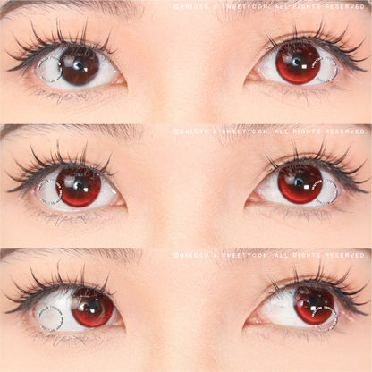 Sweety Crazy Fiery Red (1 lens/pack)-Crazy Contacts-UNIQSO
