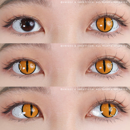 Sweety Crazy Gold Demon Eye / Cat Eye (1 lens/pack)-Crazy Contacts-SweetyCon