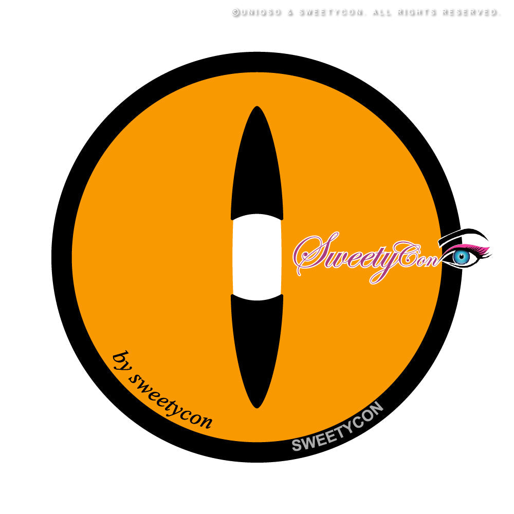 Sweety Crazy Gold Demon Eye / Cat Eye (1 lens/pack)-Crazy Contacts-SweetyCon
