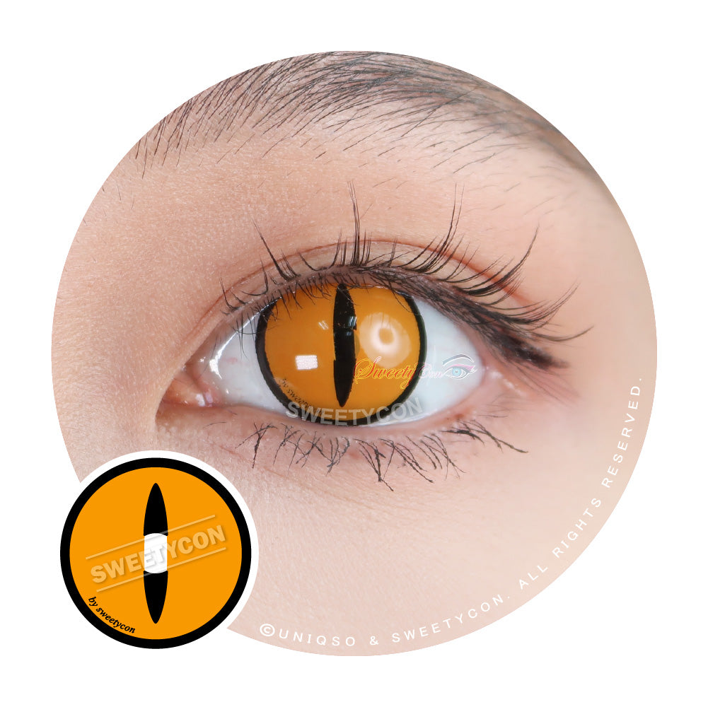 Sweety Crazy Gold Demon Eye / Cat Eye (1 lens/pack)-Crazy Contacts-SweetyCon