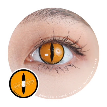 Sweety Crazy Gold Demon Eye / Cat Eye (1 lens/pack)-Crazy Contacts-SweetyCon