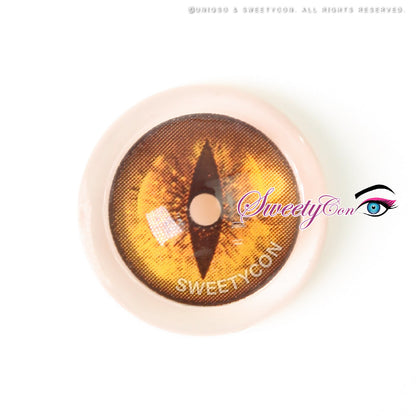 Sweety Crazy Gold Demon Eye / Cat Eye (New) (1 lens/pack)-Crazy Contacts-UNIQSO
