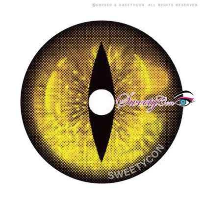 Sweety Crazy Gold Demon Eye / Cat Eye (New) (1 lens/pack)-Crazy Contacts-UNIQSO