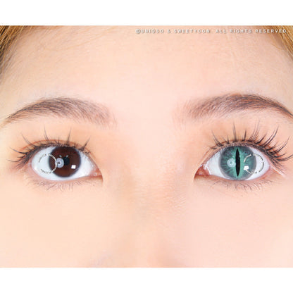 Sweety Crazy Gray Demon Eye / Cat Eye (New) (1 lens/pack)-Crazy Contacts-SweetyCon