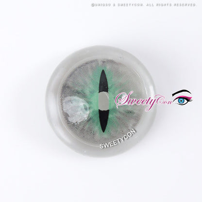 Sweety Crazy Gray Demon Eye / Cat Eye (New) (1 lens/pack)-Crazy Contacts-SweetyCon
