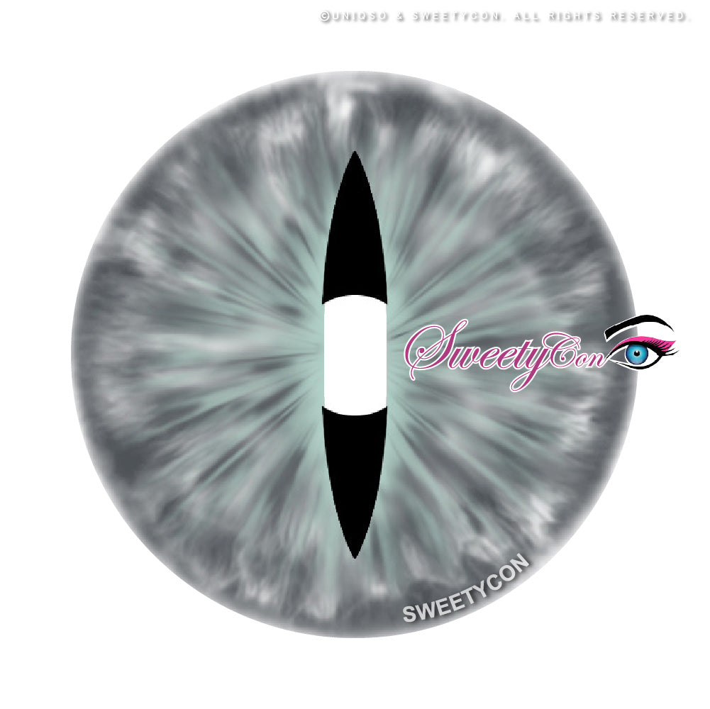 Sweety Crazy Gray Demon Eye / Cat Eye (New) (1 lens/pack)-Crazy Contacts-SweetyCon