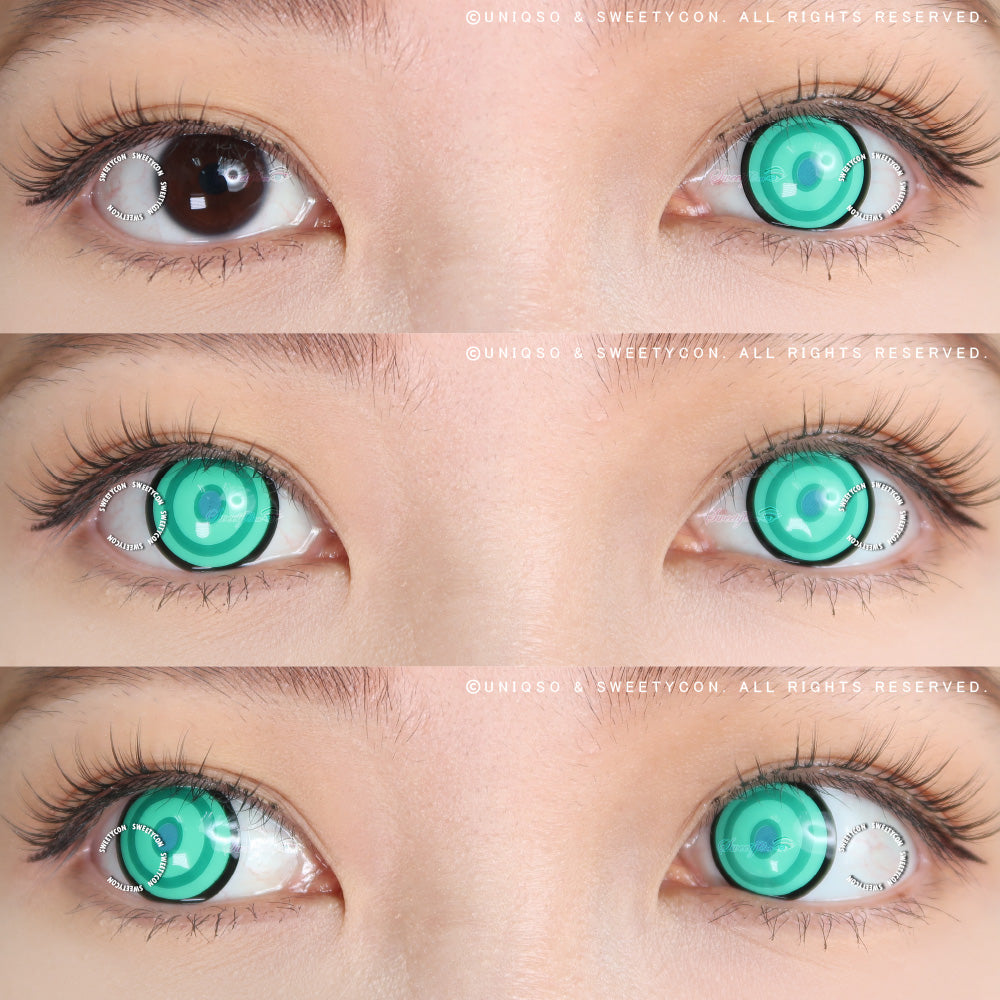 Sweety Crazy Green Ring (1 lens/pack)-Colored Contacts-SweetyCon
