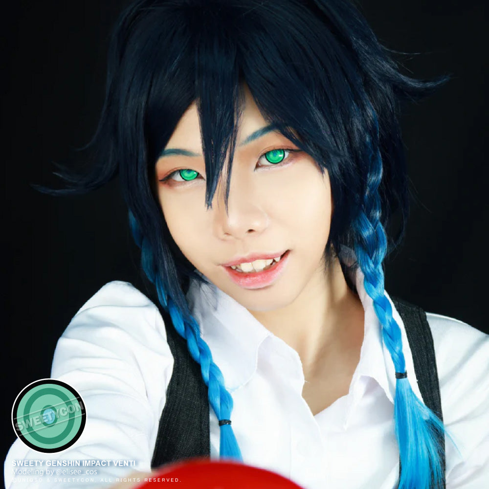 Sweety Crazy Green Ring (1 lens/pack)-Colored Contacts-SweetyCon