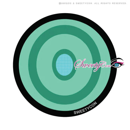Sweety Crazy Green Ring (1 lens/pack)-Colored Contacts-SweetyCon