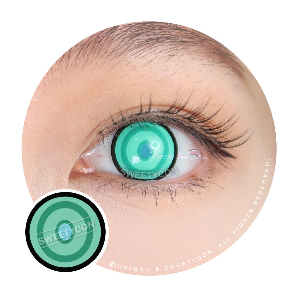Sweety Crazy Green Ring (1 lens/pack)-Colored Contacts-SweetyCon